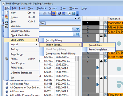 embedding music mediashout 6