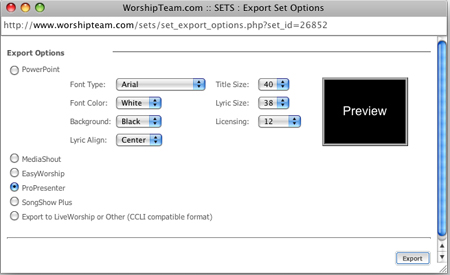 song select not working in propresenter 6