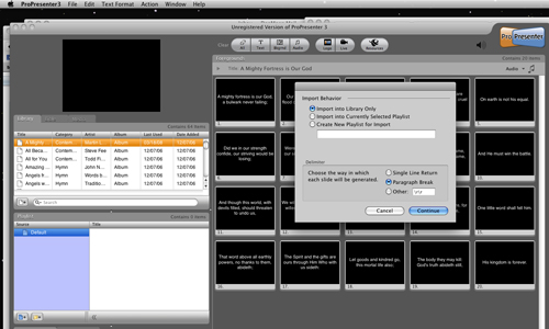 propresenter 4 bible import